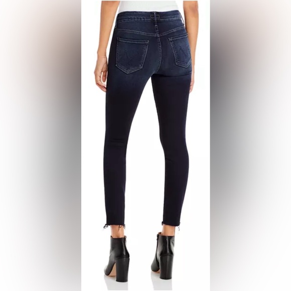 MOTHER The Looker High-Rise Ankle Fray Skinny Jeans in Last Call - Picture 2 of 8